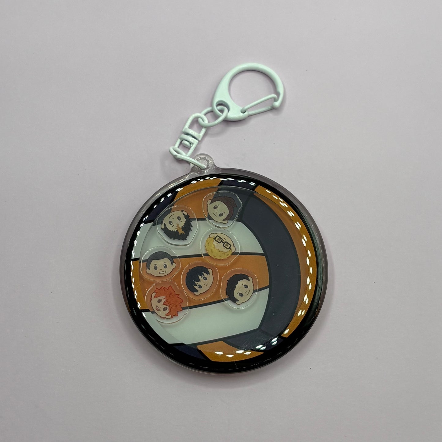 Haikyuu Karasuno Starting Lineup Shaker Keychain