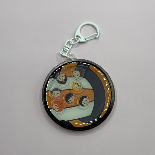 Haikyuu Karasuno Starting Lineup Shaker Keychain