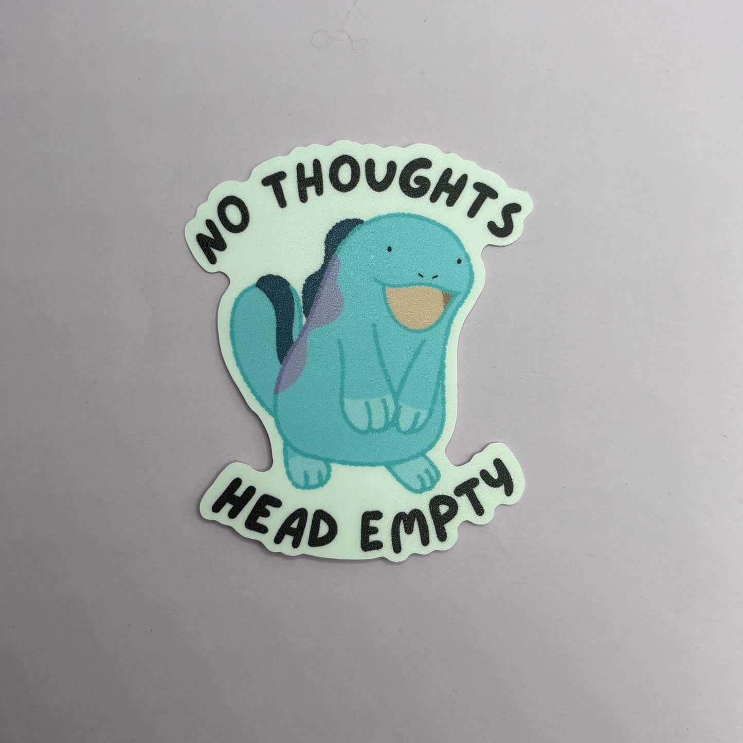 Pokemon Quagsire Head Empty Meme Sticker