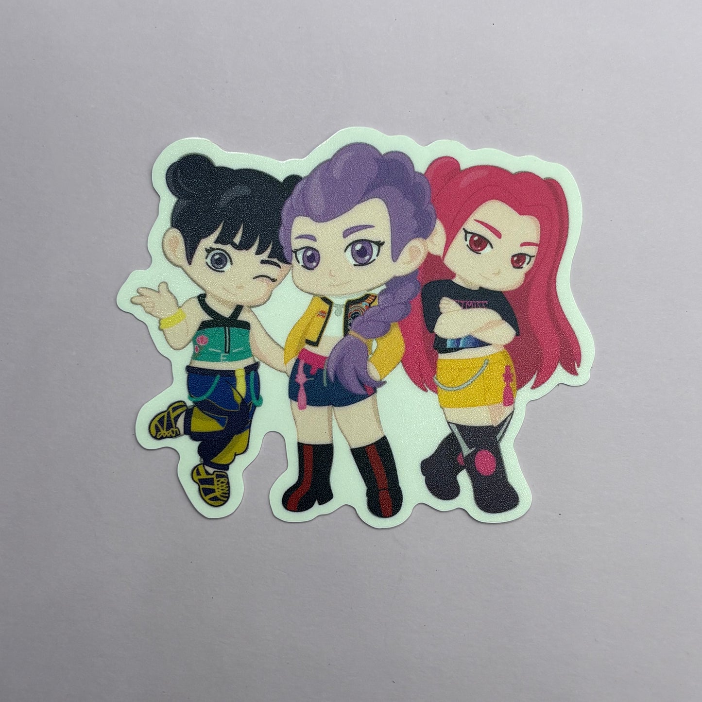 K-Pop Demon Hunters Huntrix Chibi Sticker