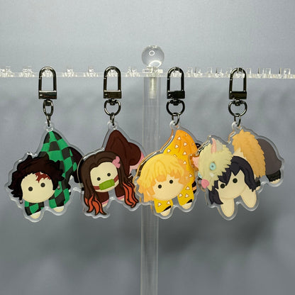 Demon Slayer Cuties Hanging Acrylic Keychains