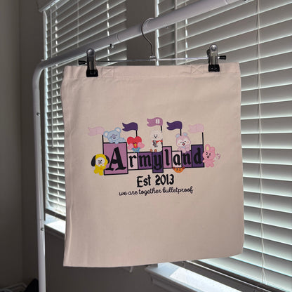 BTS Armyland Fandom Sign Tote Bag
