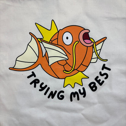 Magikarp Trying My Best Tote Bag