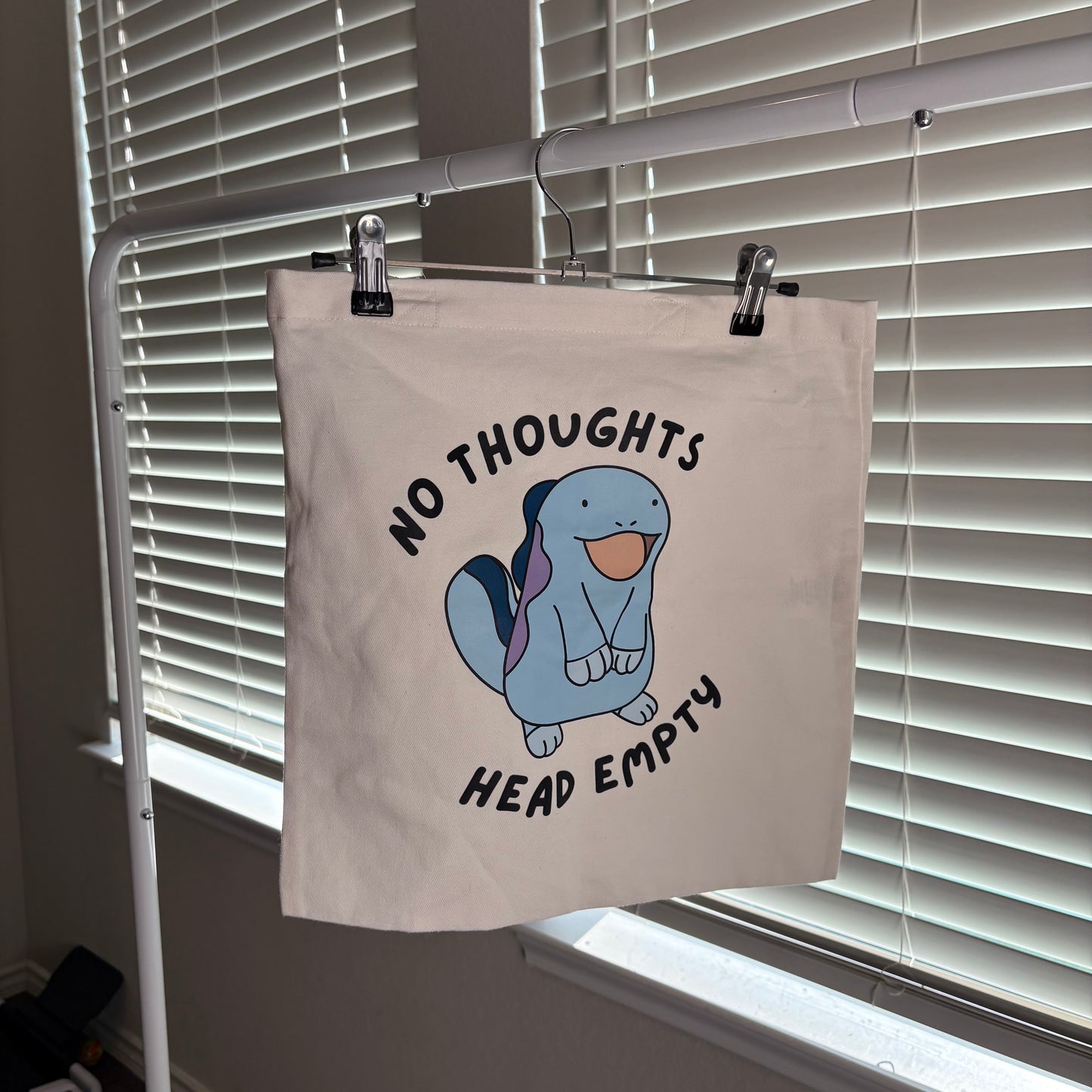 Quagsire No Thoughts Head Empty Tote Bag