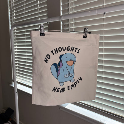 Quagsire No Thoughts Head Empty Tote Bag