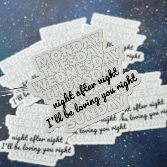 BTS Jungkook Seven Lyrics Sticker