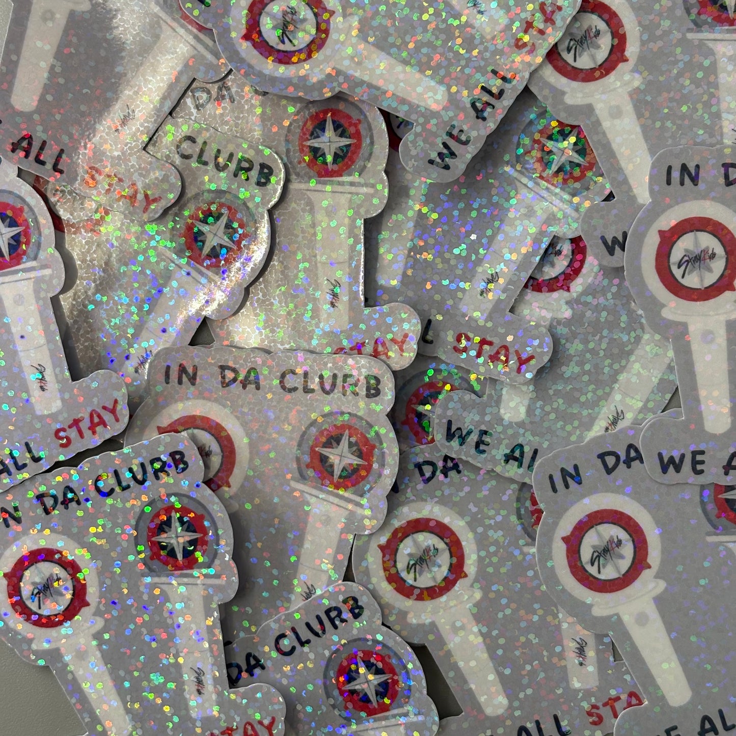 Stray Kids 'In da clurb, we all stay' Lightstick Holographic Sticker