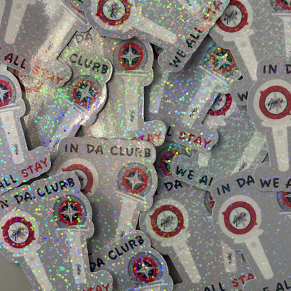 Stray Kids 'In da clurb, we all stay' Lightstick Holographic Sticker