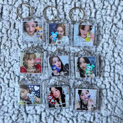 Twice Lovely Square Keychains