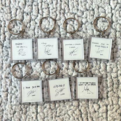 Enhypen Double-Sided Square Keychain