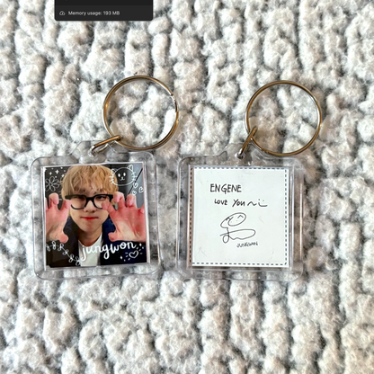 Enhypen Double-Sided Square Keychain