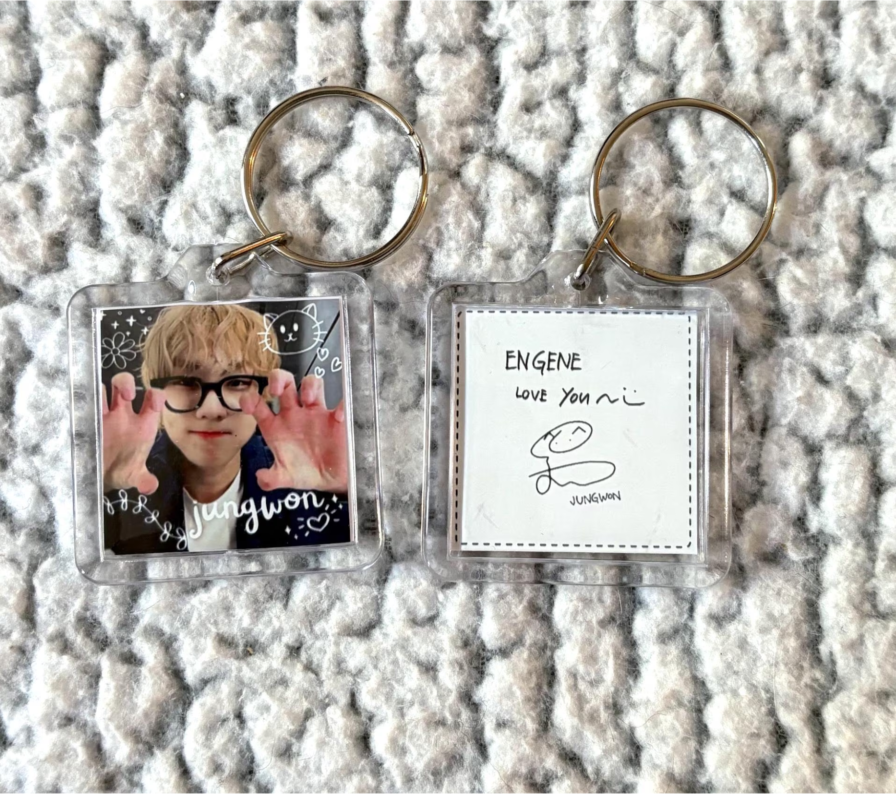 Enhypen Double-Sided Sqaure Keychain – Allie's Daydream