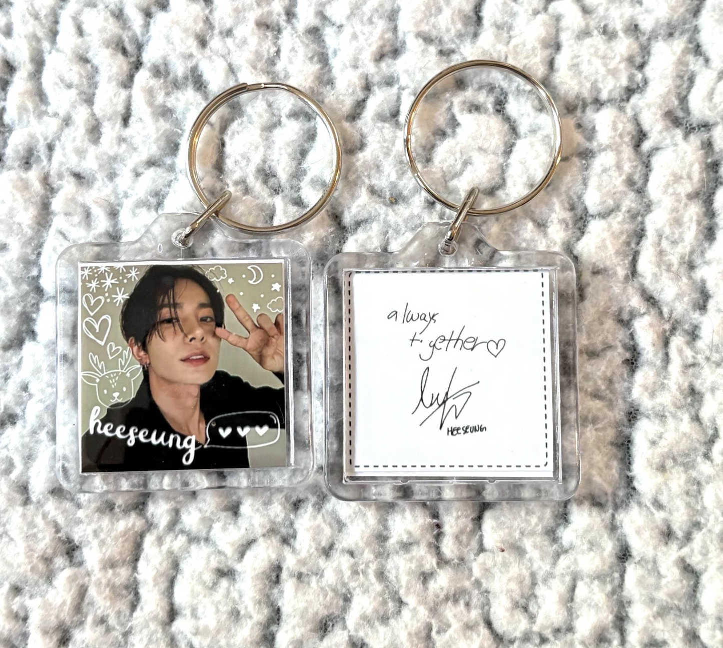 Enhypen Double-Sided Sqaure Keychain