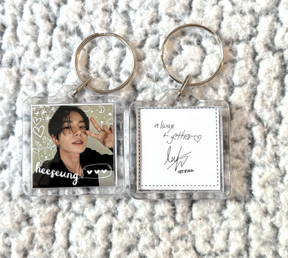 Enhypen Double-Sided Square Keychain