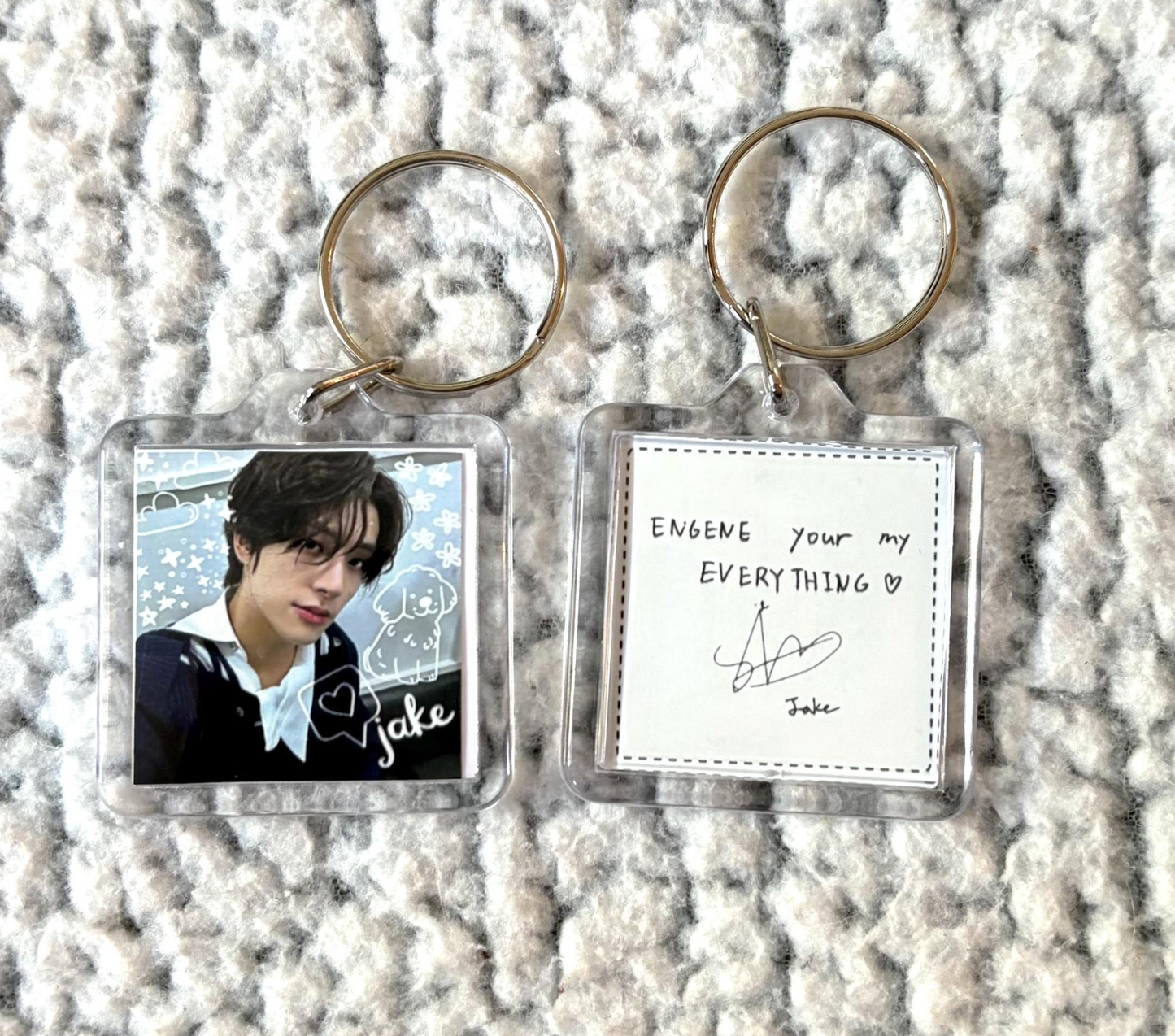 Enhypen Double-Sided Sqaure Keychain
