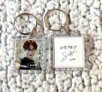 Enhypen Double-Sided Square Keychain