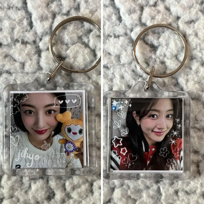 Twice Lovely Square Keychains