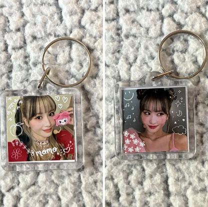 Twice Lovely Square Keychains