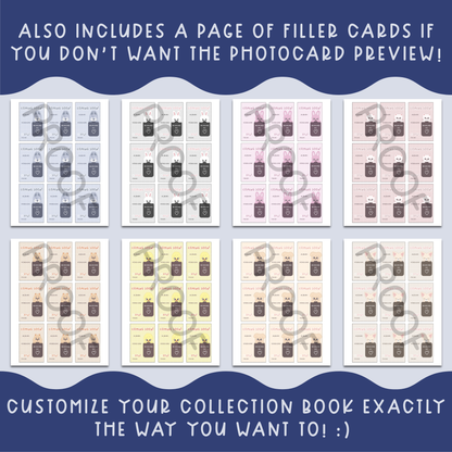 Stray Kids Photocard Collection Filler Card Canva Customizable Template