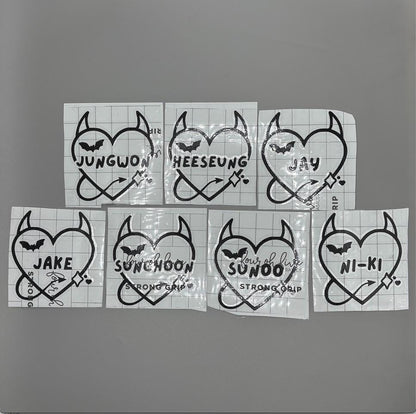 Enhypen Member Lightstick Engenebong Decal Hearts and Horns