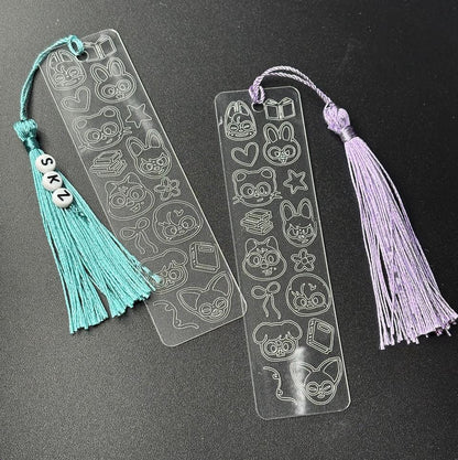 Stray Kids SKZOO Engraved Acrylic Bookmark