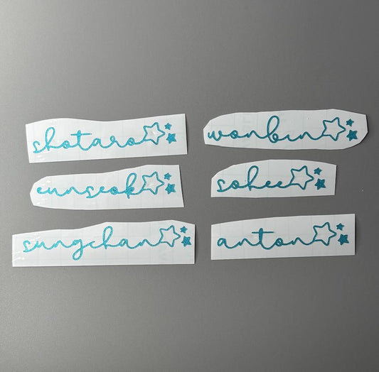 Riize Kpop Lighstick Member Decal
