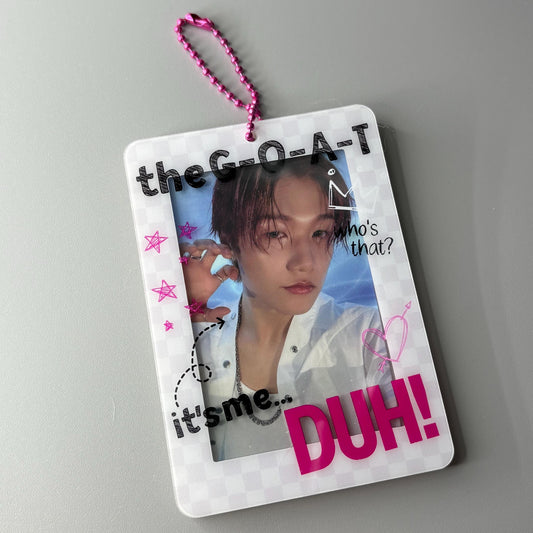 P1Harmony DUH Lyric Acrylic Photocard Holder