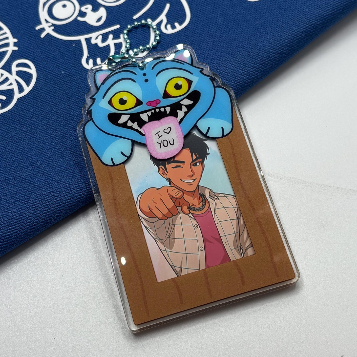 Kpop Demon Hunters Derpy Tiger Photo Frame Keychain