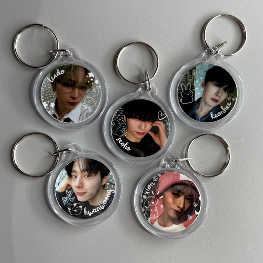 Oneus Double Sided Circle Keychain