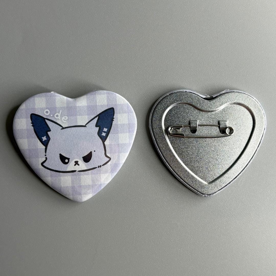 Xdinary Heroes Xdinary Monsters Character Handmade Heart Shaped Pin Back Buttons