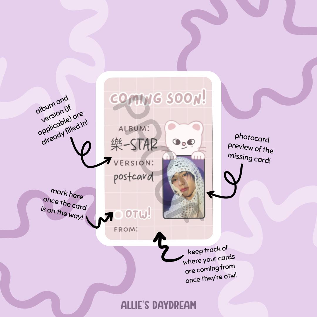 Stray Kids Hyunjin Jiniret SKZOO Photocard Placeholder With Photocard Preview (Digital Download PDFs)