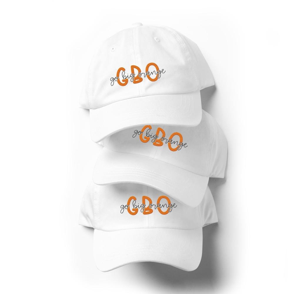 Tennessee Volunteers Vols GBO Go Big Orange Embroidered Baseball Dad Hat