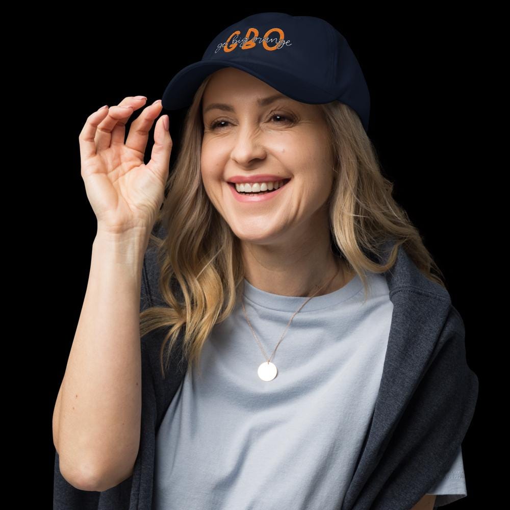 Tennessee Volunteers Vols GBO Go Big Orange Embroidered Baseball Dad Hat