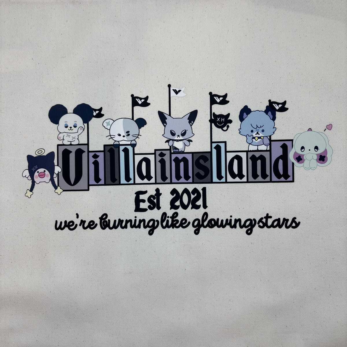 Villainsland Xdinary Heroes XH Villains Fandom Sign Tote Bag
