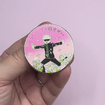 Jujutsu Kaisen Gojo "I Will Murder You!" Enamel Pin
