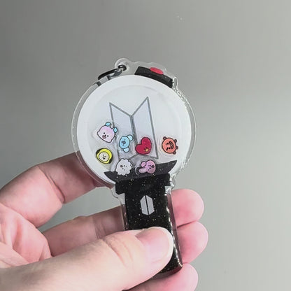 BTS Lightstick BT21 Shaker Keychains